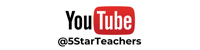 a white banner with a black and red YouTube logo and the channel name below it