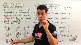 An English class in Hong Kong on long vowel sounds by a teacher with a cap in front of a whiteboard